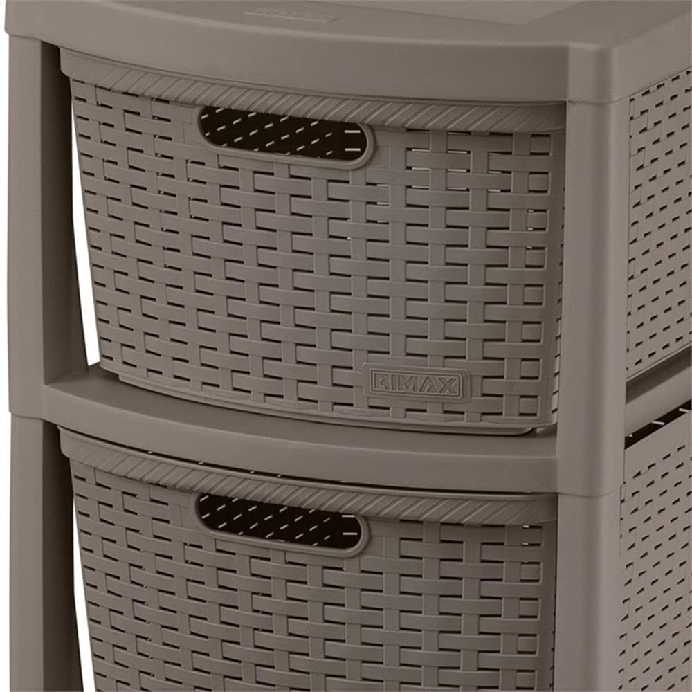 Amazon.com: Rimax 10433 Four Drawer Rolling Cart in Mocca : Office